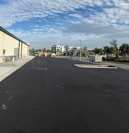 Commercial asphalt and concrete surface work