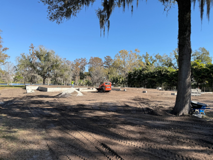 Commercial base preparation before pavement work