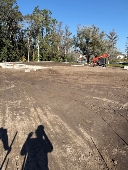 Residential lot clearing with brush and vegetation removal
