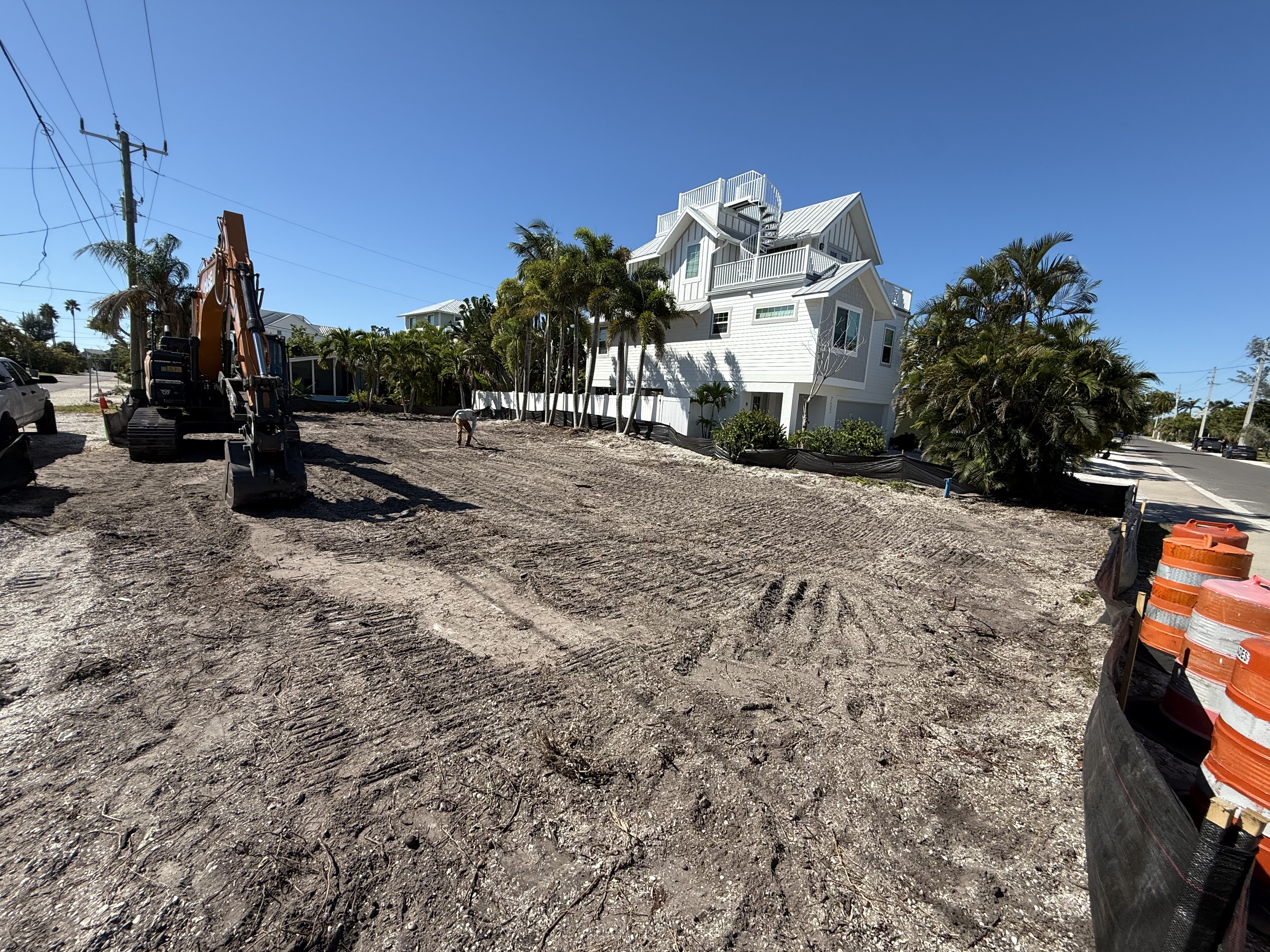 Freshly graded residential yard ready for the next phase of work